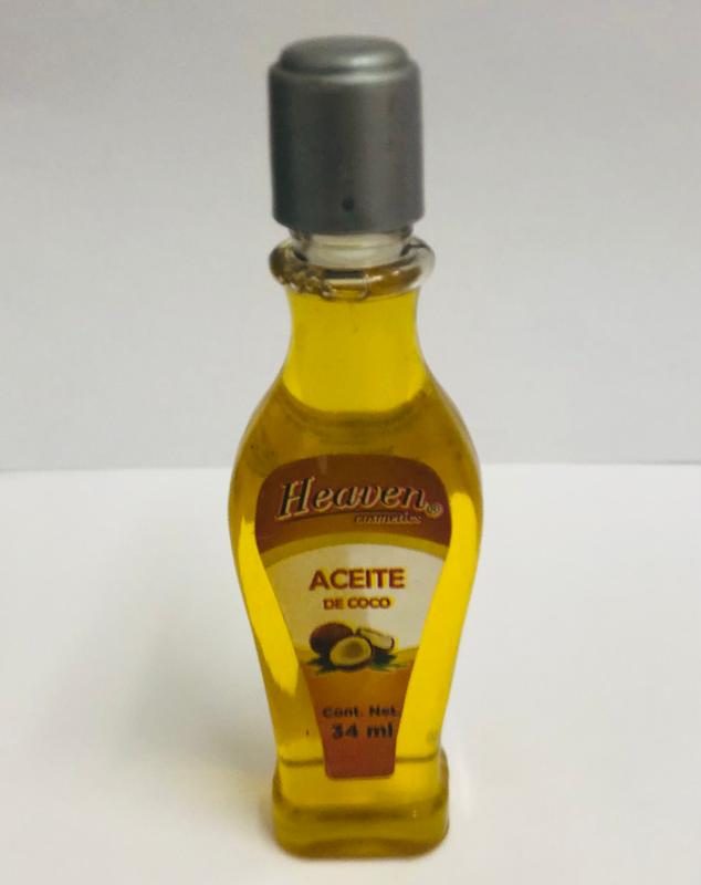 ACEITE, HEAVEN, 34ml, de mamey, coco, argan, almendra o uva